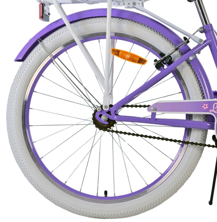 Volare Lovely Kinderfiets - Meisjes - 24 inch - Paars - Twee handremmen - Afbeelding 10
