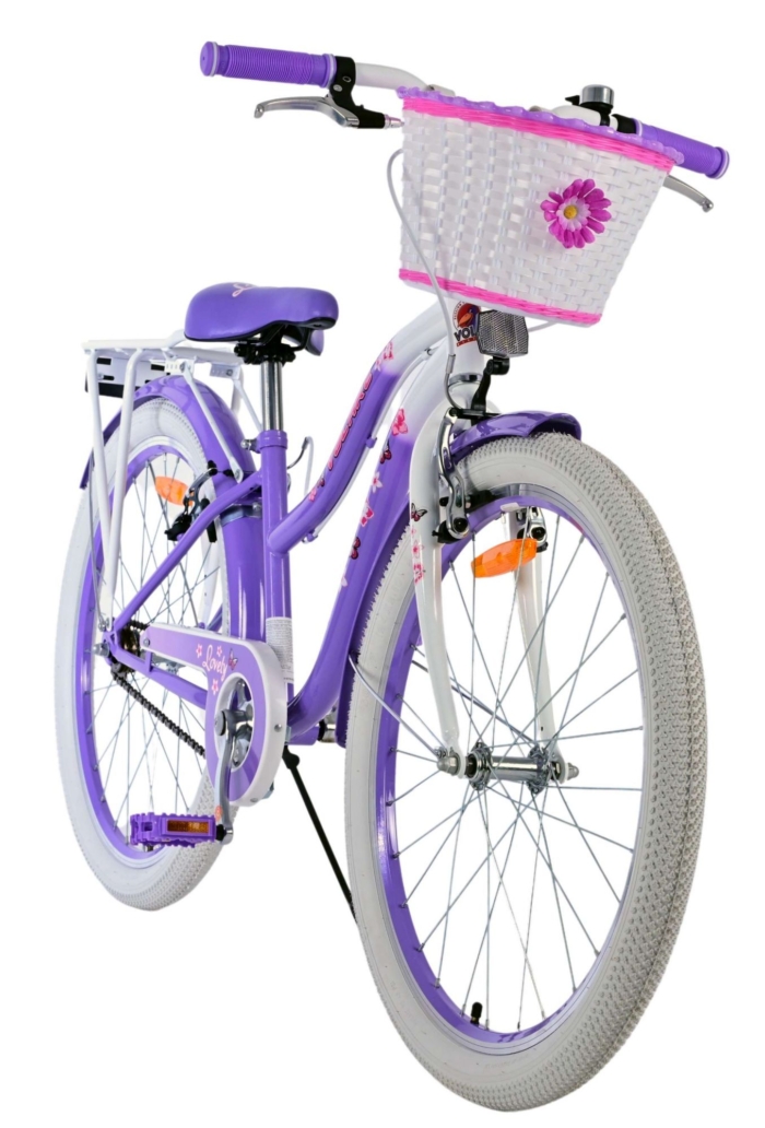 Volare Lovely Kinderfiets - Meisjes - 24 inch - Paars - Twee handremmen - Afbeelding 7