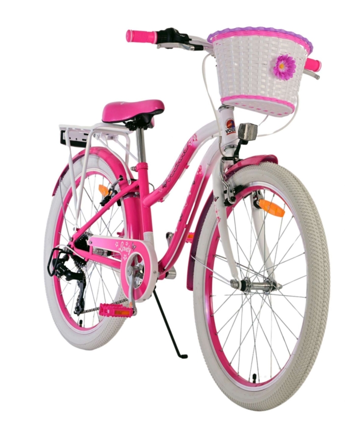 Volare Lovely Kinderfiets - Meisjes - 24 inch - Roze - 7 Versnellingen - Afbeelding 7