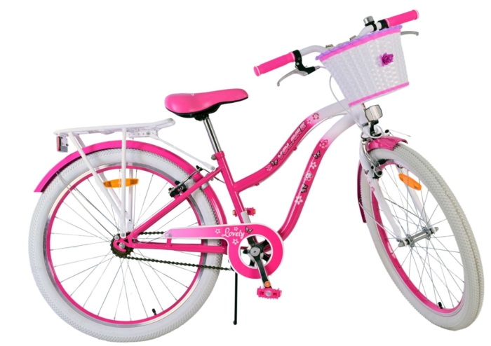 Volare Lovely Kinderfiets - Meisjes - 24 inch - Roze - Twee handremmen - Afbeelding 2