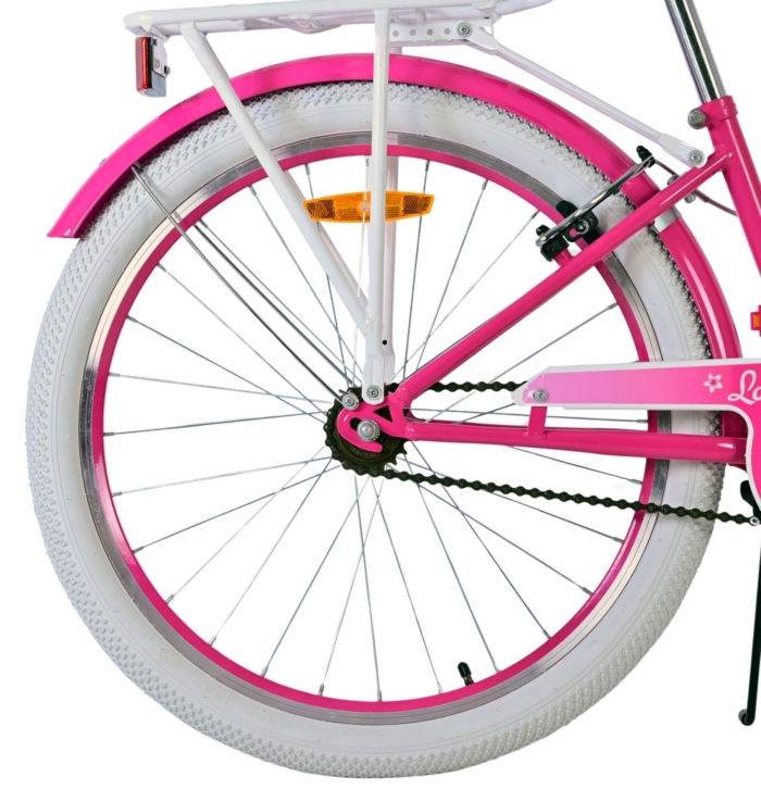 Volare Lovely Kinderfiets - Meisjes - 24 inch - Roze - Twee handremmen - Afbeelding 3