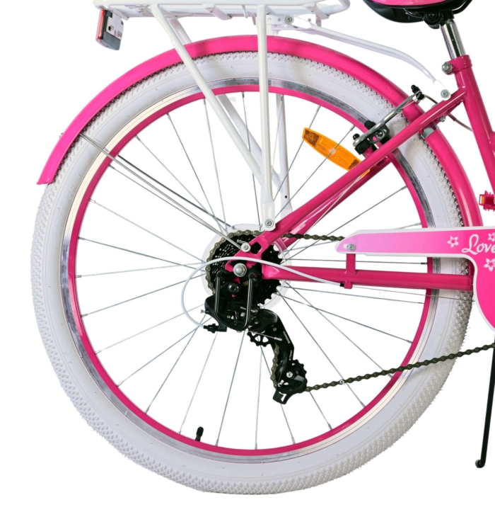 Volare Lovely Kinderfiets - Meisjes - 26 inch - Roze - 7 speed - Afbeelding 11