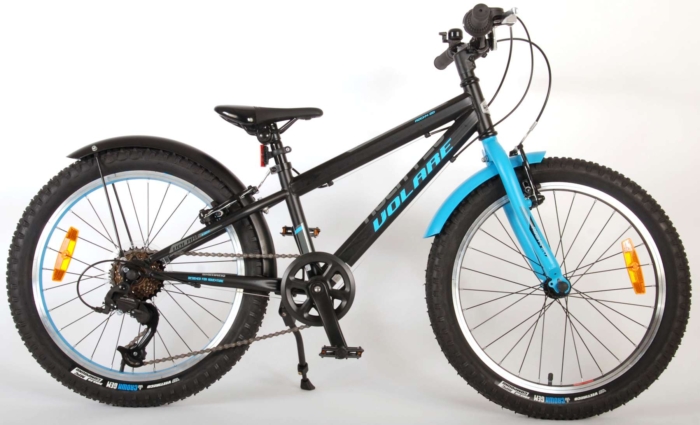 Volare Rocky Kinderfiets - 20 inch - Blauw Zwart - 85% afgemonteerd - 6 speed - Prime Collection - Afbeelding 15