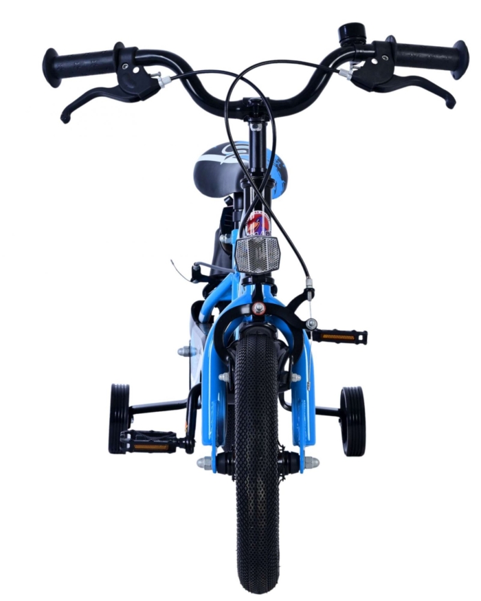 Volare Sportivo Kinderfiets - Jongens - 12 inch - Blauw Zwart - Twee Handremmen - Afbeelding 6