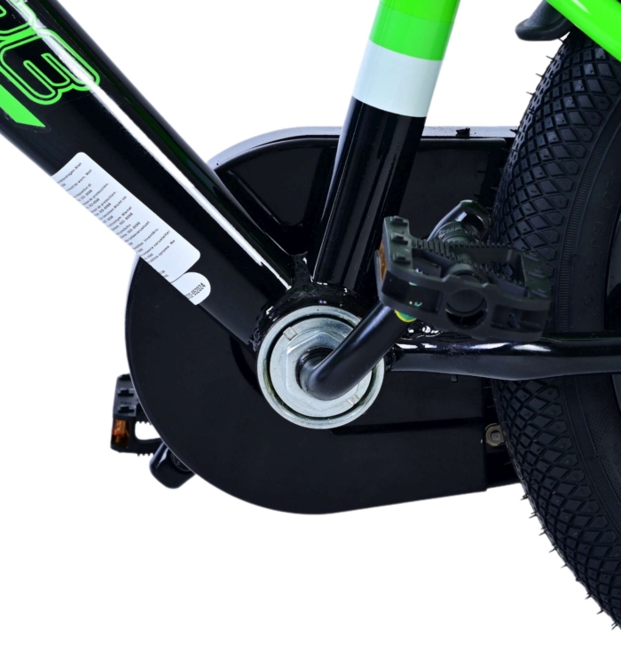 Volare Sportivo Kinderfiets - Jongens - 14 inch - Groen Zwart - Twee Handremmen - Afbeelding 9