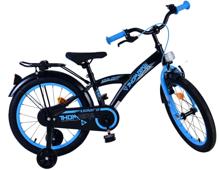 Volare Thombike Kinderfiets - Jongens - 18 inch - Zwart Blauw - Afbeelding 2