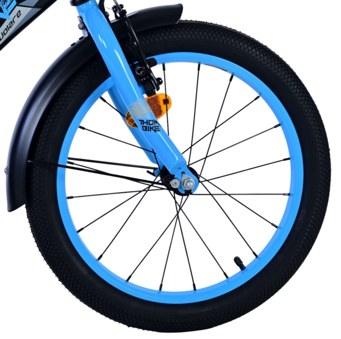 Volare Thombike Kinderfiets - Jongens - 18 inch - Zwart Blauw - Afbeelding 3