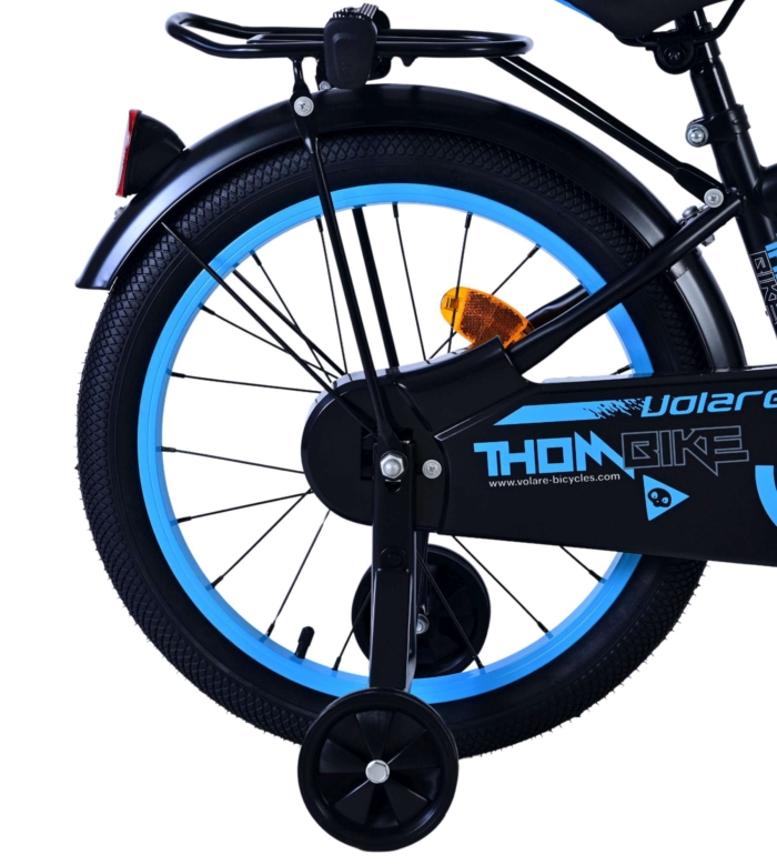Volare Thombike Kinderfiets - Jongens - 18 inch - Zwart Blauw - Afbeelding 4