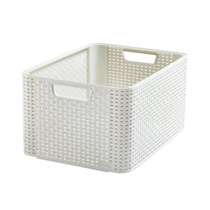 Curver Style Opbergmand maat L 30 l wit