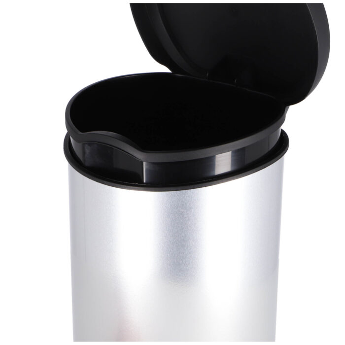 Curver Pedaalemmer Decobin Ovaal 5L Zilver - Afbeelding 4