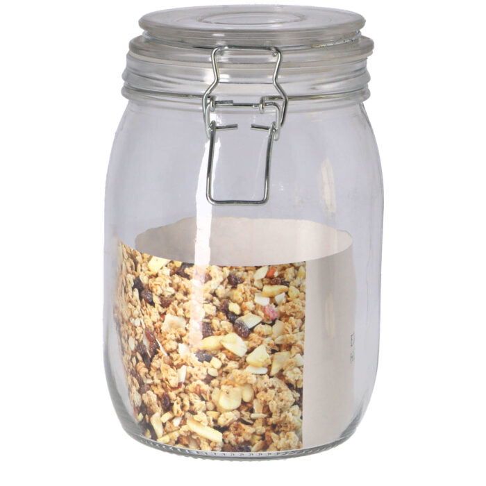 Excellent Houseware voorraadpot met deksel 1 l - Afbeelding 2