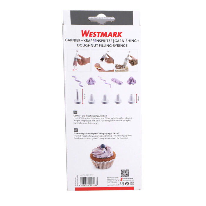 Westmark Garneerspuit 180 ml 6-delig - Afbeelding 4