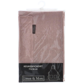 Linen & More Keukenshort Indi Light Pink 75 x 90 cm - Afbeelding 3