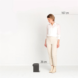 Brabantia pedaalemmer Newicon 3L mat staal/ fingerprint proof - Afbeelding 3