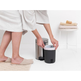 Brabantia pedaalemmer Newicon 3L mat staal/ fingerprint proof - Afbeelding 5