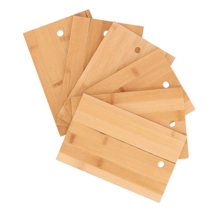 Eco-Import Bamboo snijplankset met houder 7-delig - Afbeelding 4