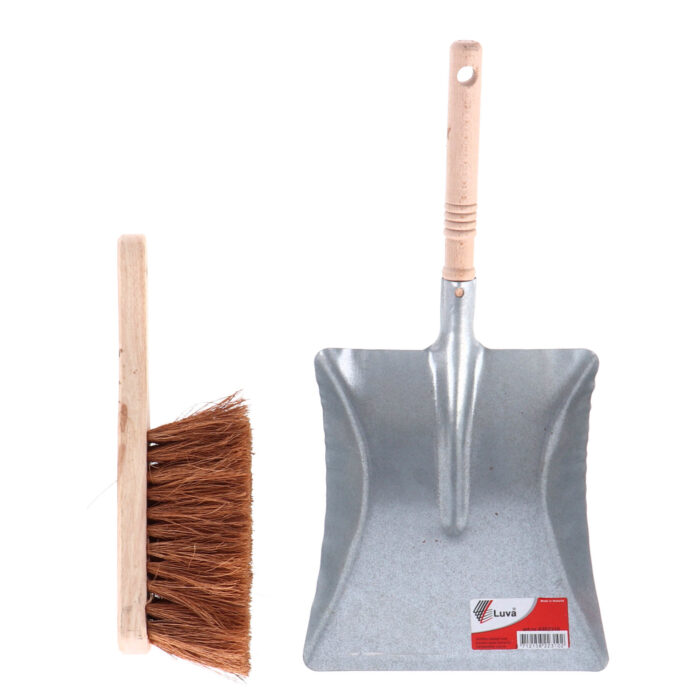 Luva stofblik metaal met houten stoffer - Afbeelding 6