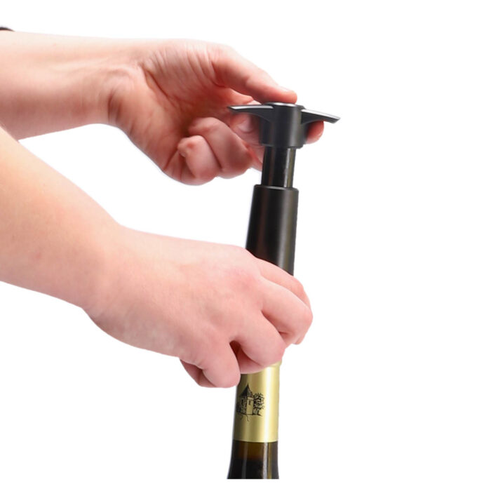 Vacu Vin wine saver black pomp en stop - Afbeelding 3