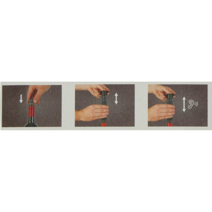 Vacu Vin wine saver black pomp en stop - Afbeelding 4