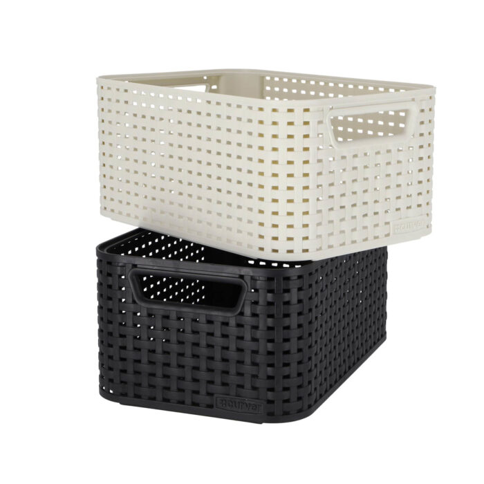 Curver Style Opbergmand maat S 6 l antraciet - Afbeelding 3