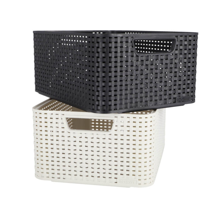 Curver Style Opbergmand maat M 18 l wit - Afbeelding 4
