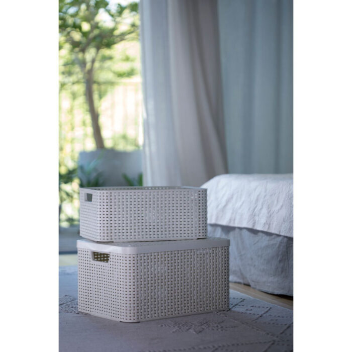 Curver Style Opbergmand maat M 18 l wit - Afbeelding 5