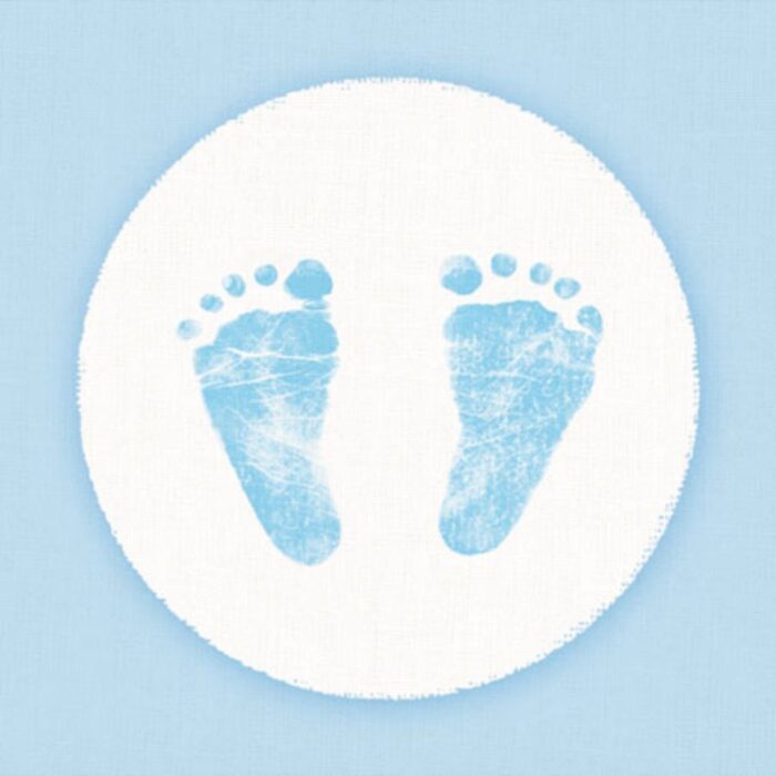 Ambiente Servetten 25 Cm Baby Stappen Jongen FSC Mix