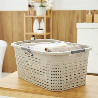 Rotho Wasmand 40L Country Cappuccino - Afbeelding 2