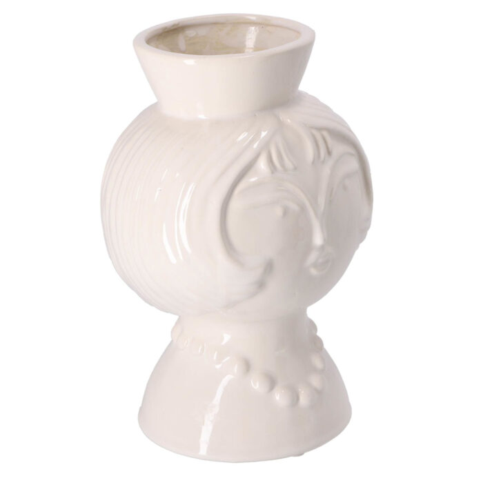 Gusta Vaas Met Gezicht Ø16 5X23,5Cm - Afbeelding 2