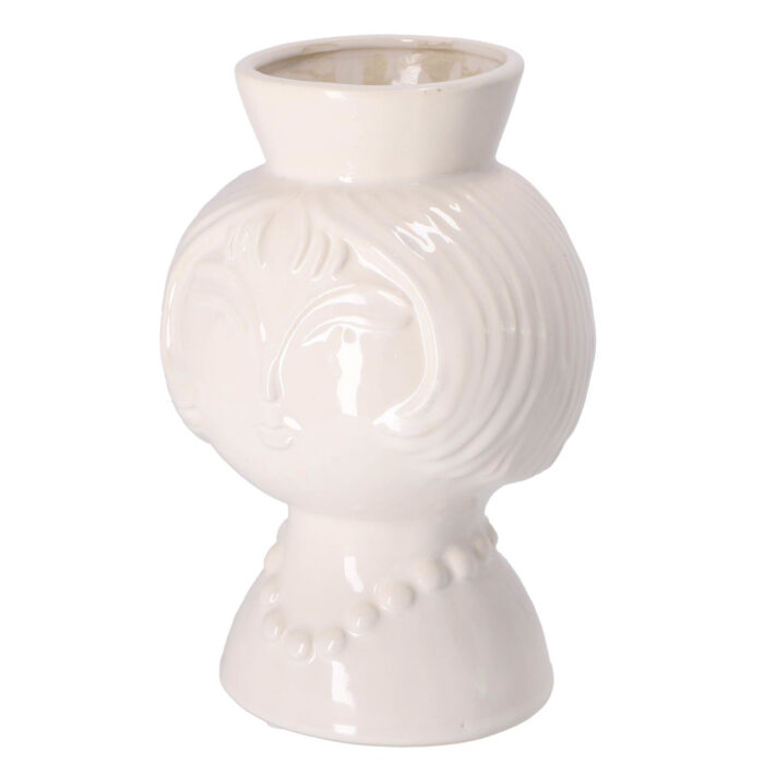 Gusta Vaas Met Gezicht Ø16 5X23,5Cm - Afbeelding 3