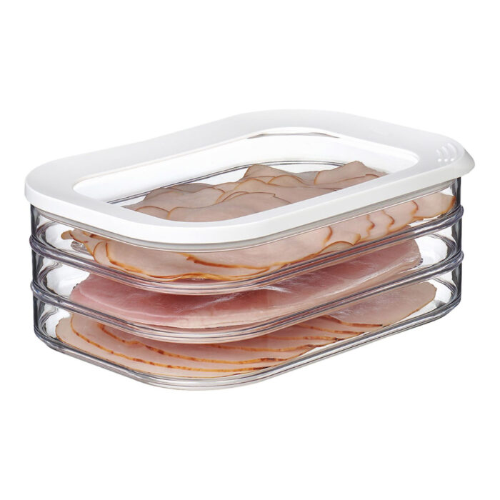 Mepal Modula vleeswarendoos 3-laags witte deksel - Afbeelding 2