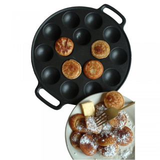 Poffertjesplaat gietijzer - Afbeelding 4