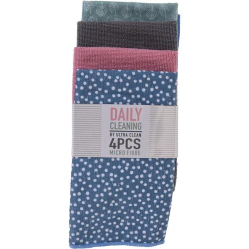 Microvezeldoek set van 4 stuks