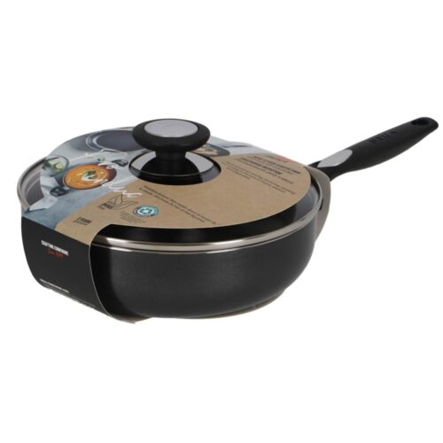 Beka pro induc hapjespan met glazen deksel 24 cm