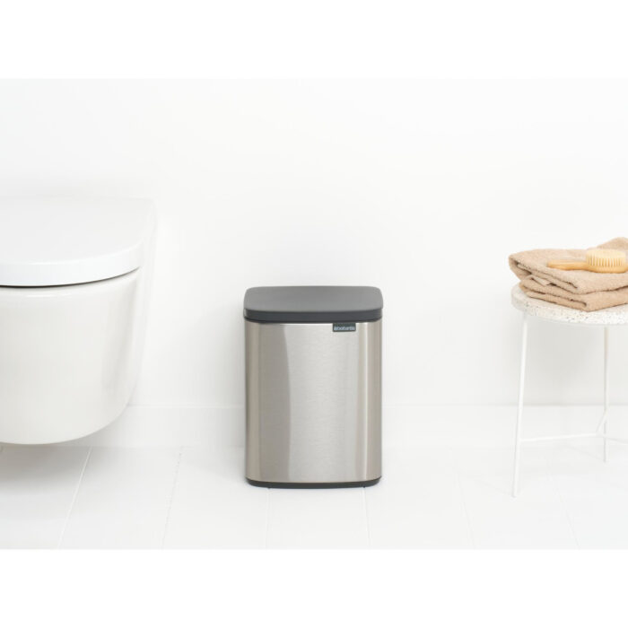 Brabantia Bo Afvalemmer, 7L - Matt Steel Fingerprint Proof - Afbeelding 4