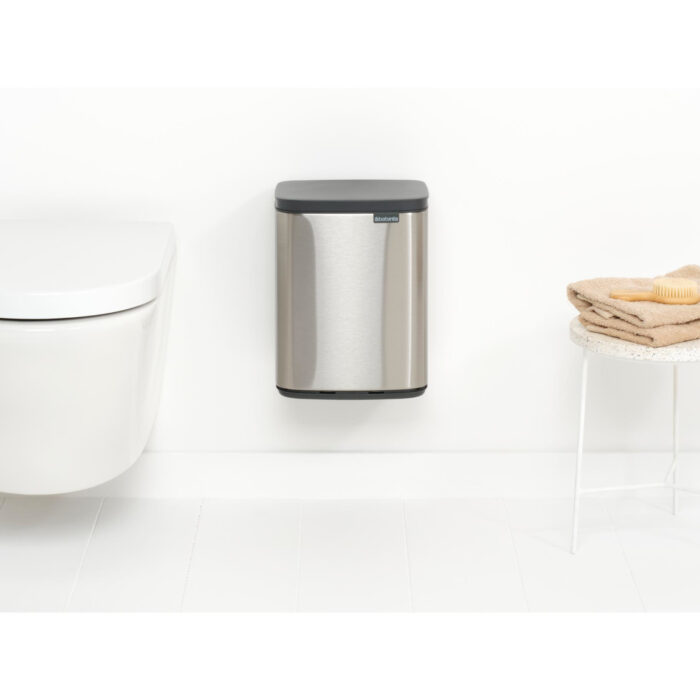 Brabantia Bo Afvalemmer, 7L - Matt Steel Fingerprint Proof - Afbeelding 5