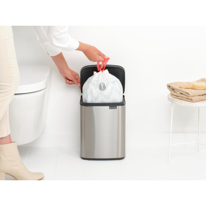 Brabantia Bo Afvalemmer, 7L - Matt Steel Fingerprint Proof - Afbeelding 6