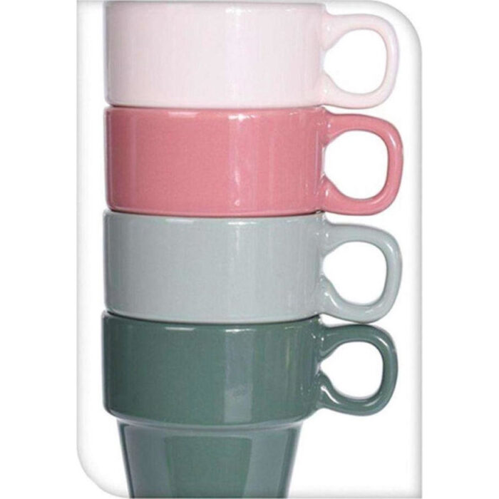 Beker set 4 stuks stapelbaar - Afbeelding 2