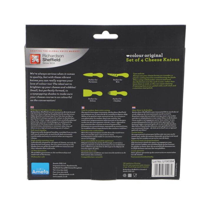 Richardson-Sheffield kaasmessen set 4-delig - Afbeelding 5