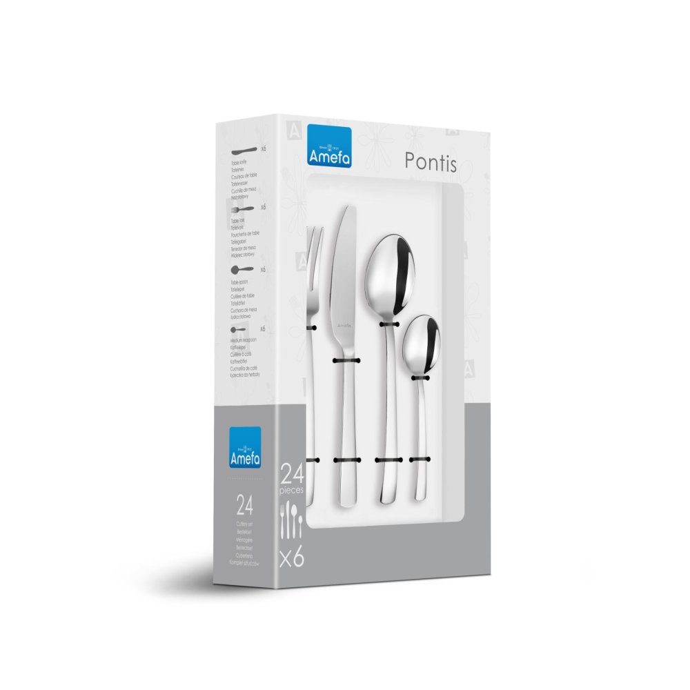 Amefa bestekset 24 delig pontis