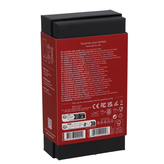 Vacu vin electrische wijnstopper incl. batterij - Afbeelding 2