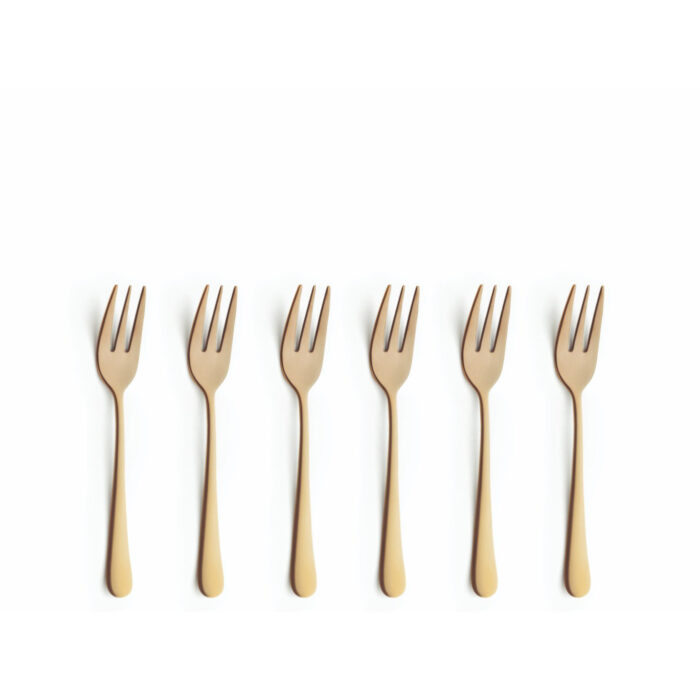 Amefa austin gebaksvorkjes goud 6 stuks - Afbeelding 2