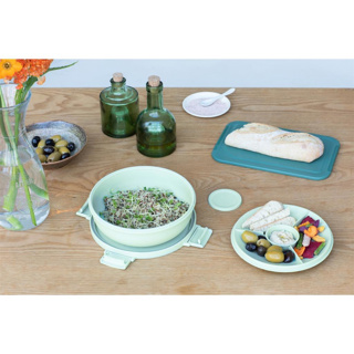 Brabantia salade lunchkom Make & Take 1,3L Jade Groen - Afbeelding 6