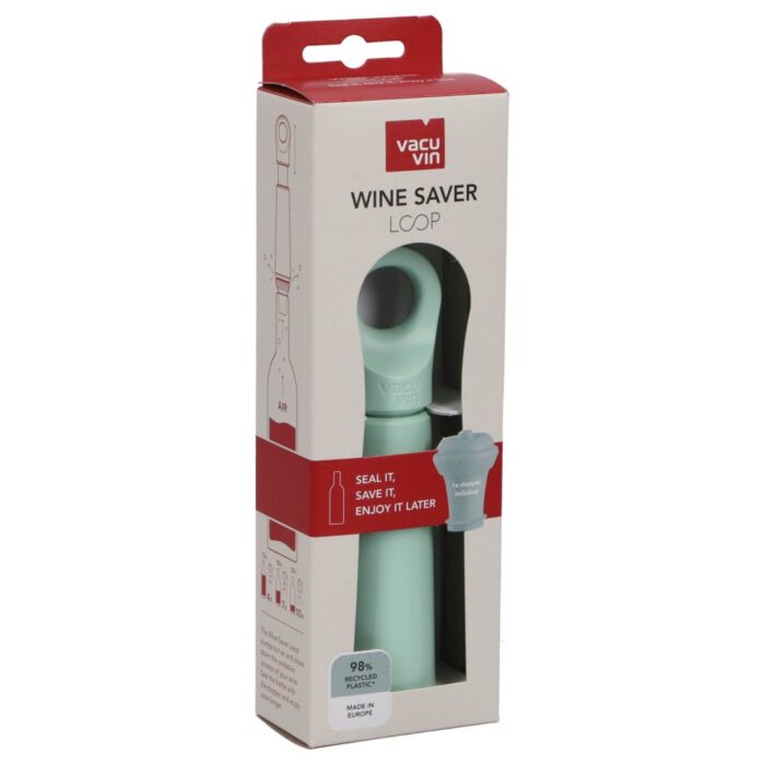 Vacu vin wijnstopper jade