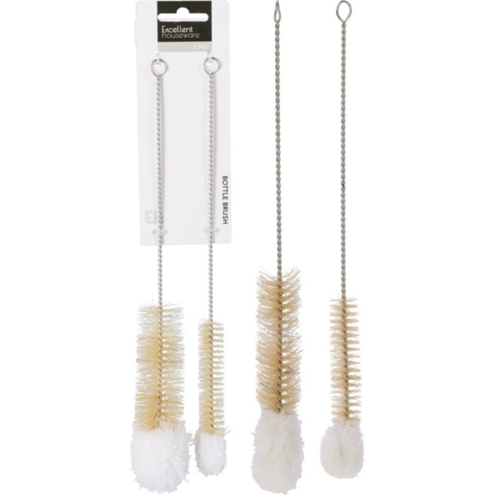 Flessenborstel set van 2