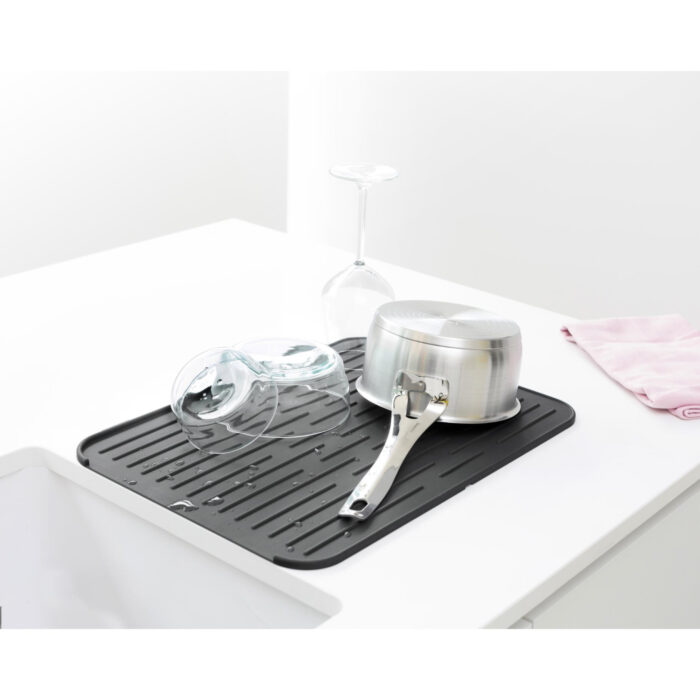 Brabantia SinkSide Silicone afdruipmat - Dark Grey - Afbeelding 2