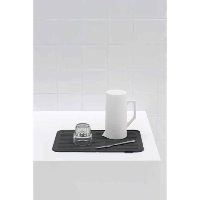 Brabantia SinkSide Silicone afdruipmat - Dark Grey - Afbeelding 3