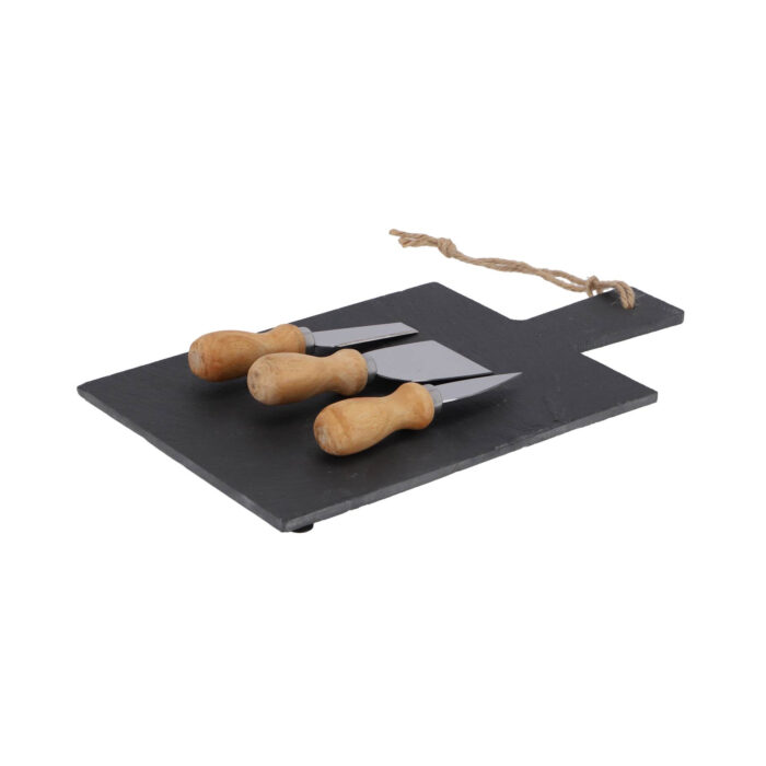 Kaasplank leisteen met 3 kaasmesjes - Afbeelding 5