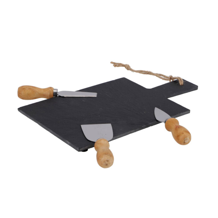 Kaasplank leisteen met 3 kaasmesjes - Afbeelding 6