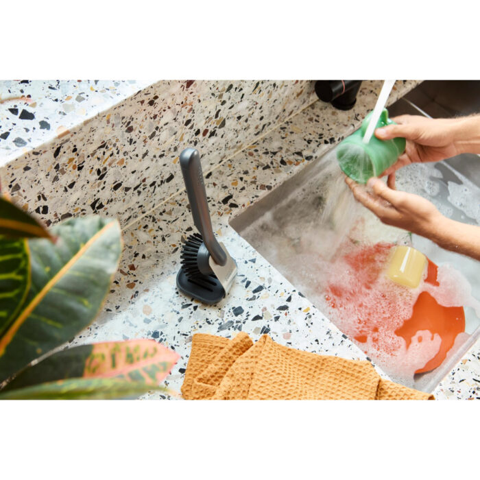 Joseph joseph skintech afwasborstel met vervangbare kop en houder - Afbeelding 6